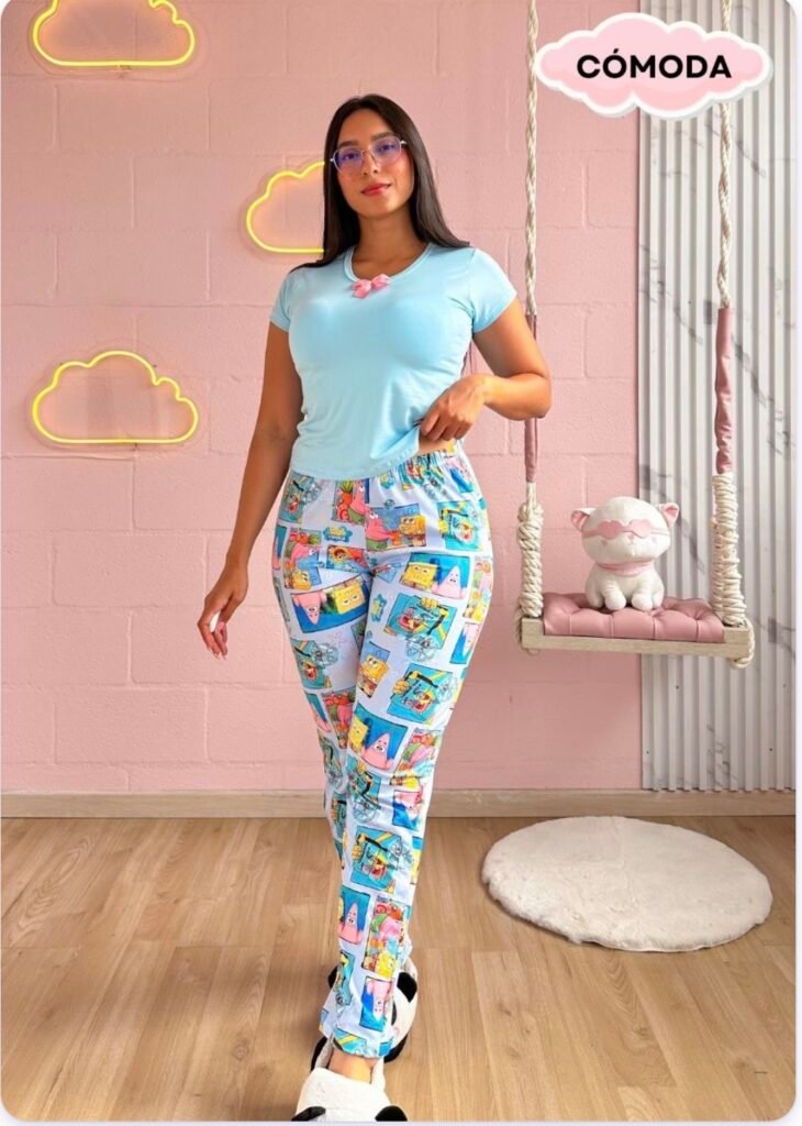 Pijama Cómoda Bob Esponja de Alexandra Muñoz Pijamas.